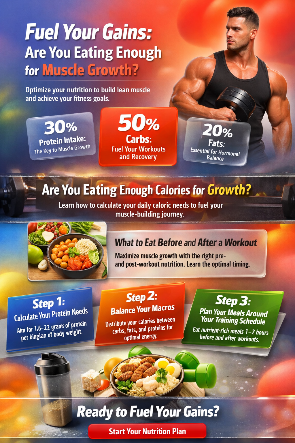 am i eating enough to gain muscle