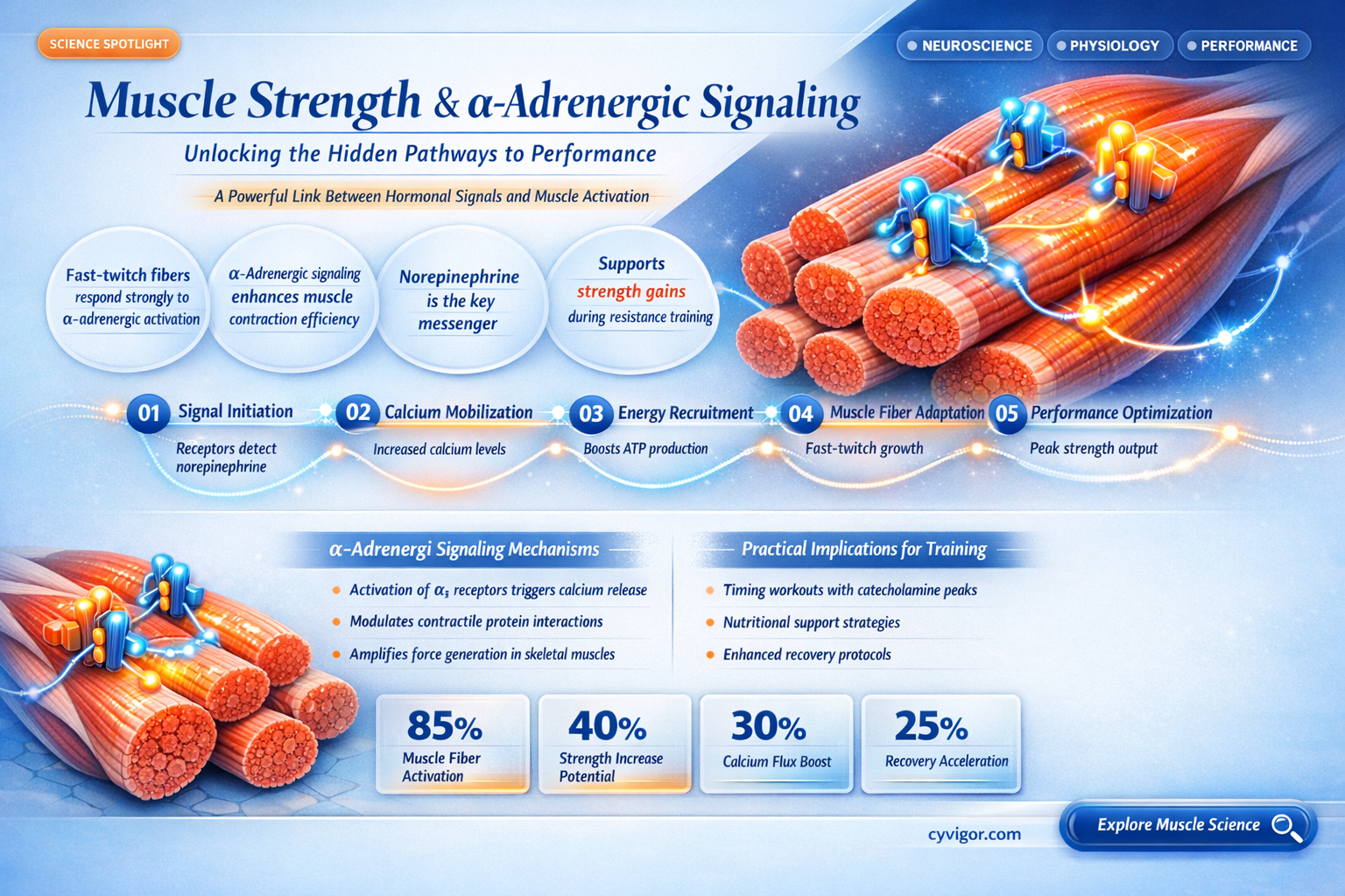 a-adrenergic signaling muscle