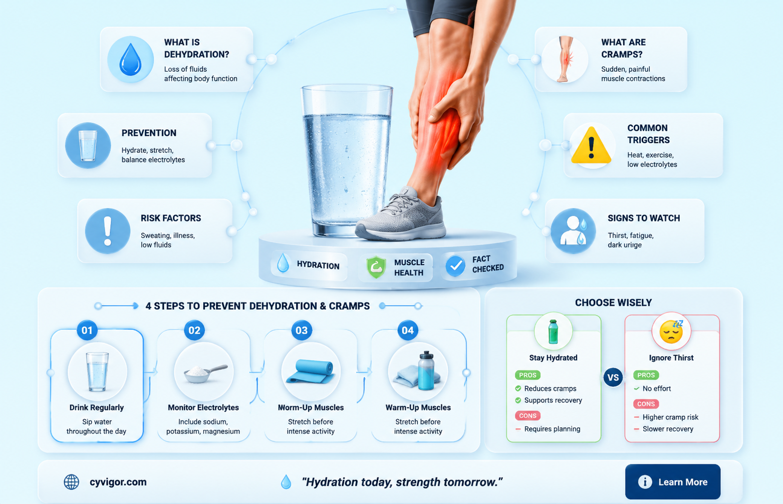 are muscle cramps caused by dehydration