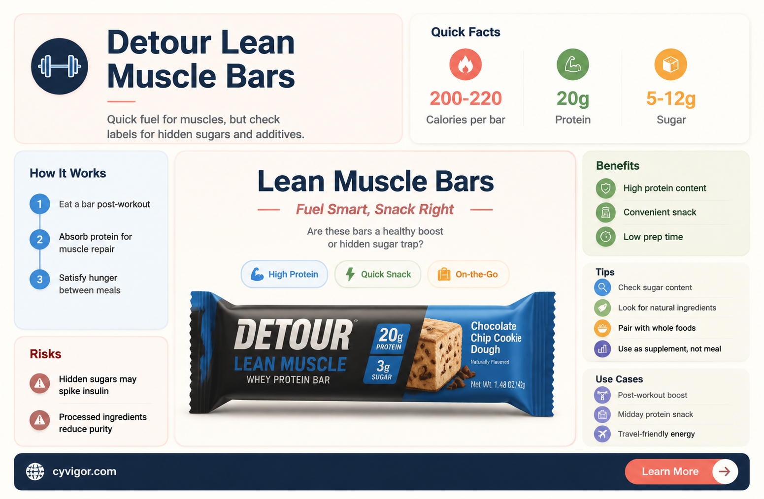 are detour lean muscle bars good for you