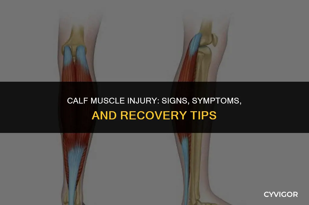 did i rupture my calf muscle
