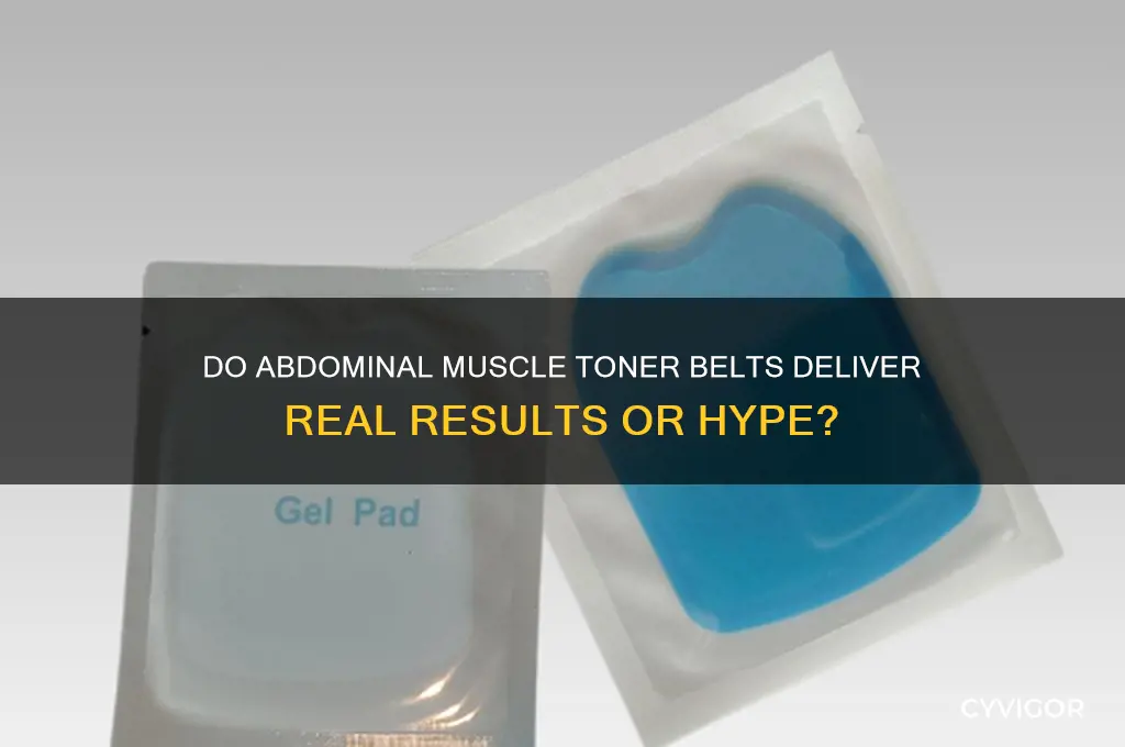 do abdominal muscle toner belts work