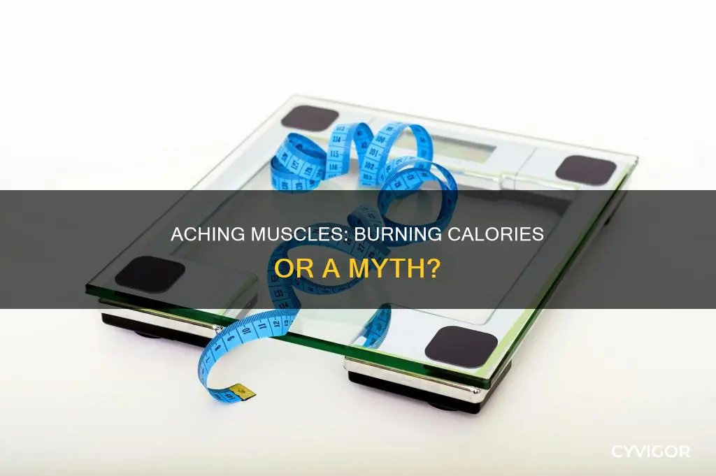 do aching muscles burn calories