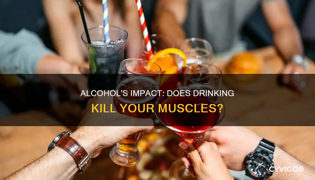 do alcohol kill muscles