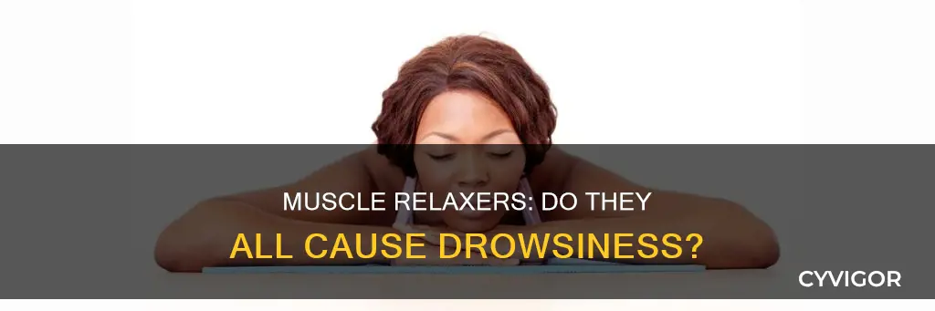 do all muscle relaxers cause drowsiness