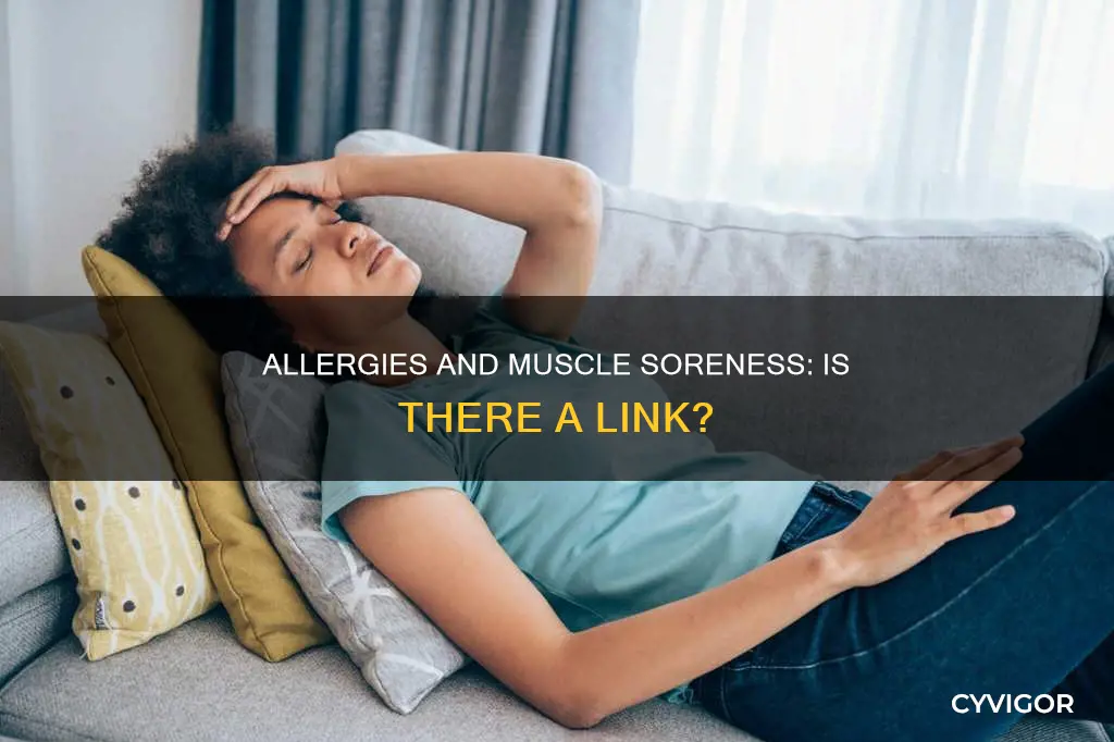 do allergies cause muscle soreness