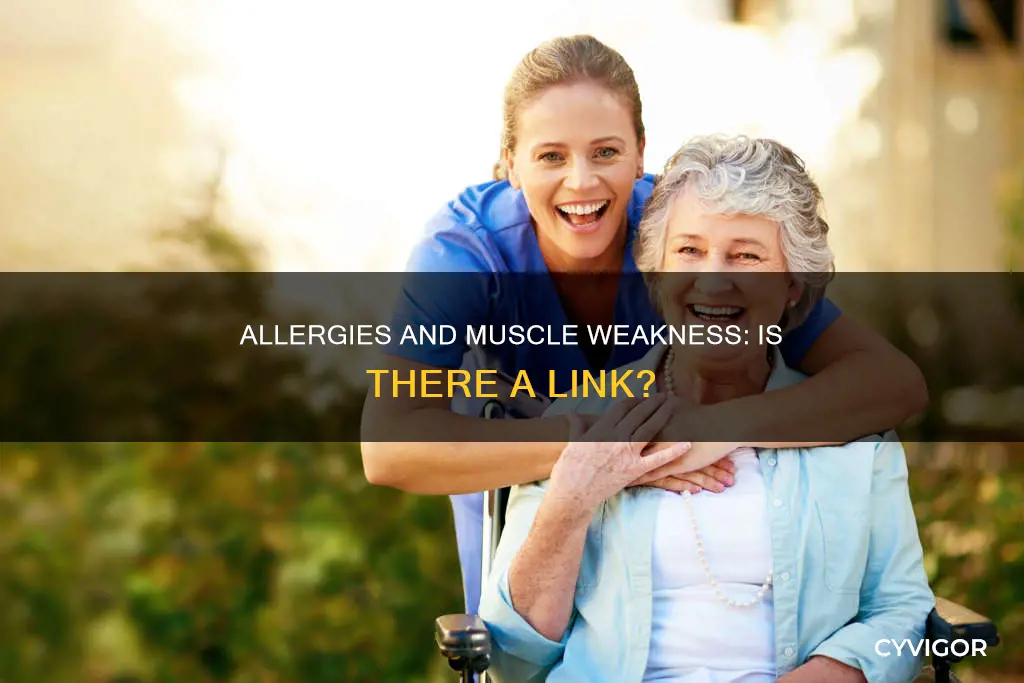 do allergies cause muscle weakness