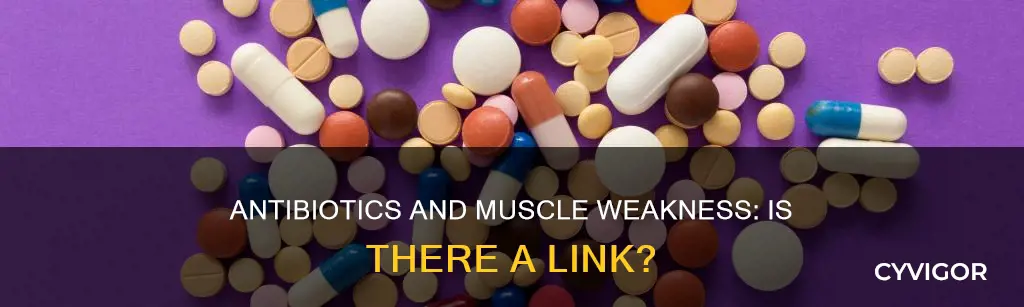 do antibiotics cause muscle weakness