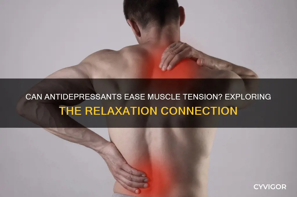 do antidepressants relax muscles