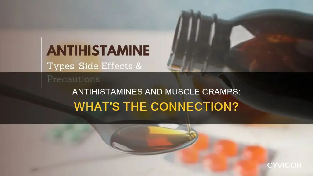 do antihistamines cause muscle cramps