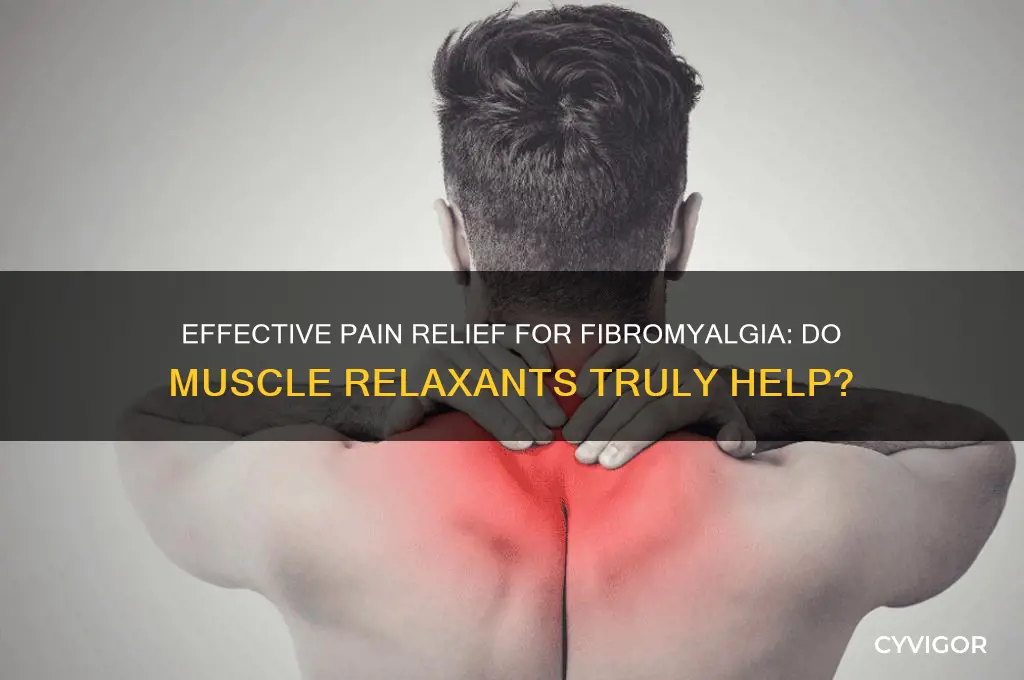 do any pain reliever for muscle relaxants work for fibromyalgia