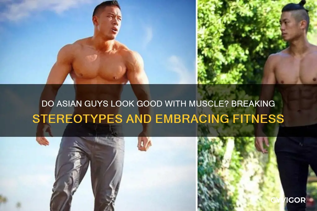 do asian guys look good with muscle