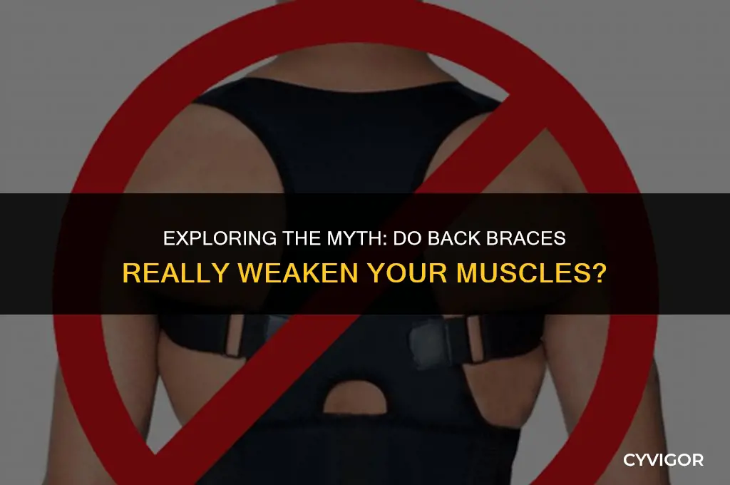 do back braces weaken muscles