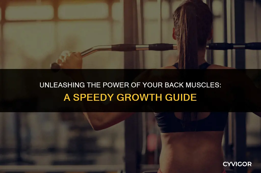 do back muscles grow fast