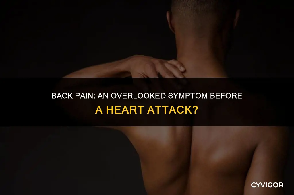 do back muscles hurt before heart attack