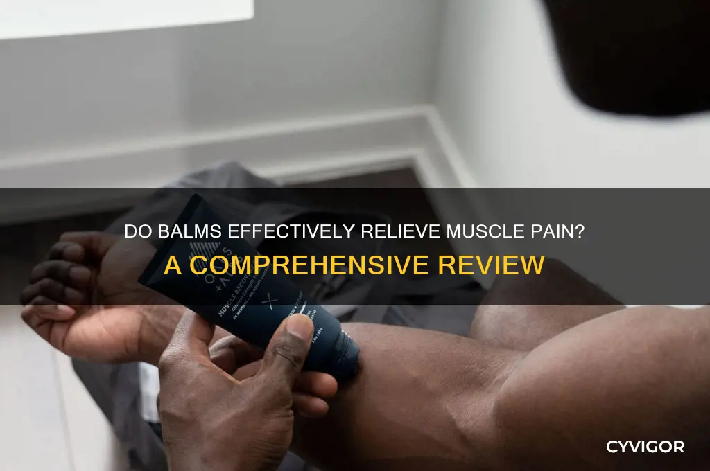 do balms work for muscle pain