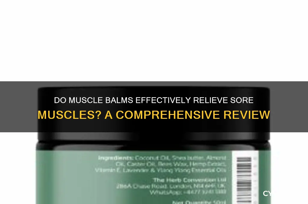 do balms work for sore muscles ace