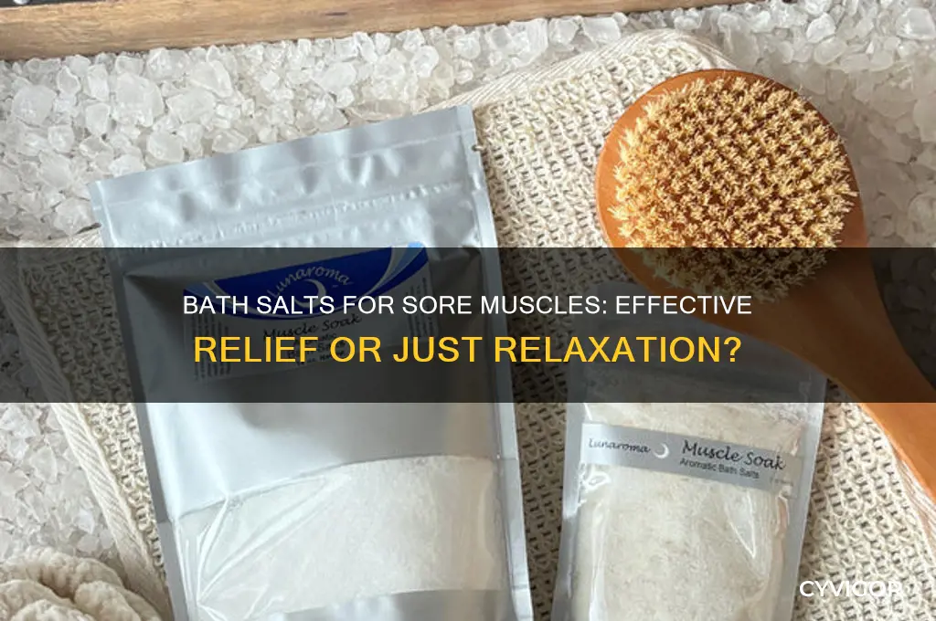 do bath salts work for sore muscles