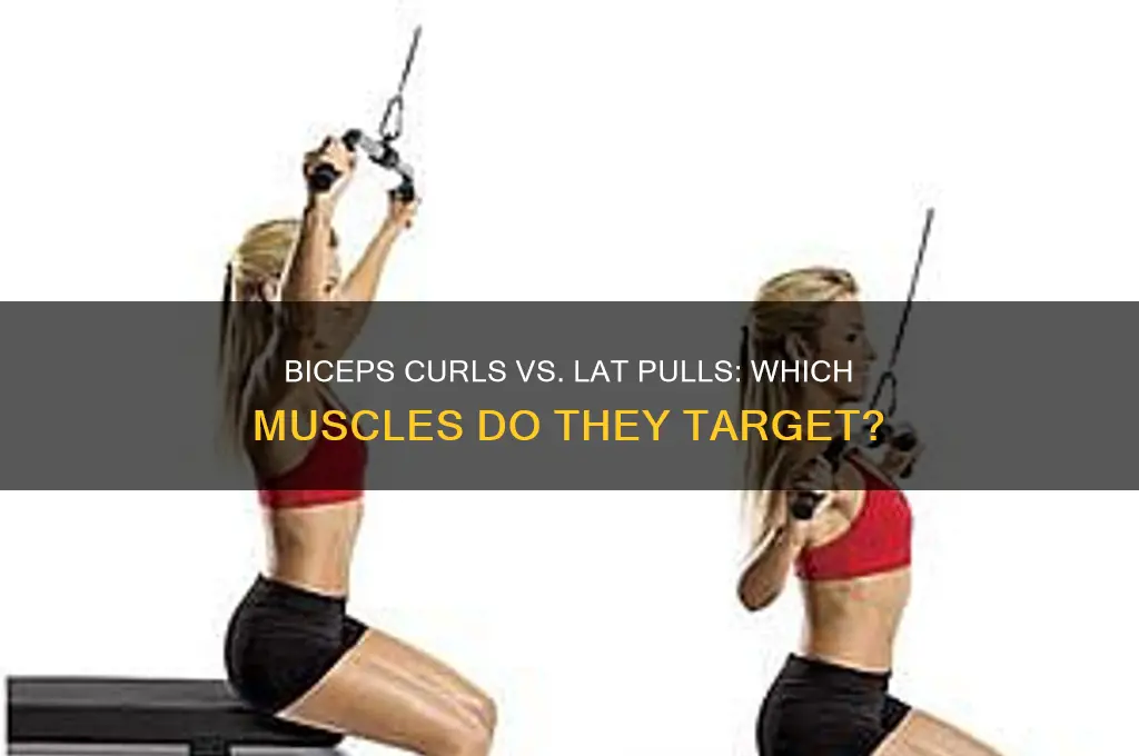 do biceps curls and lat pulls work the same muscles