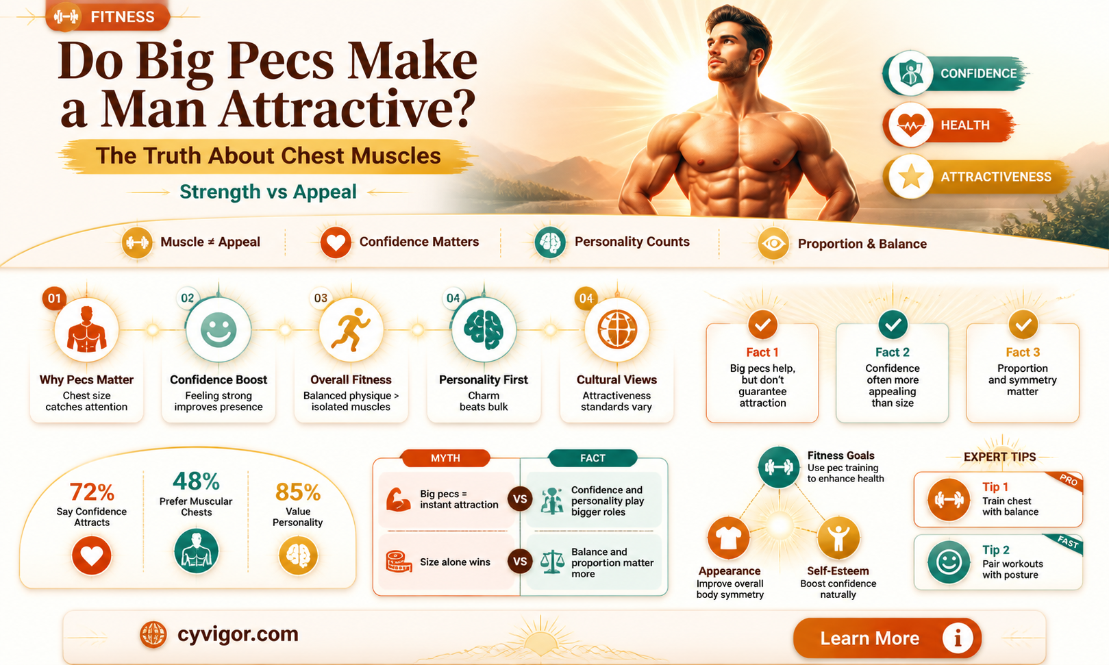 are big chest muscles attractive