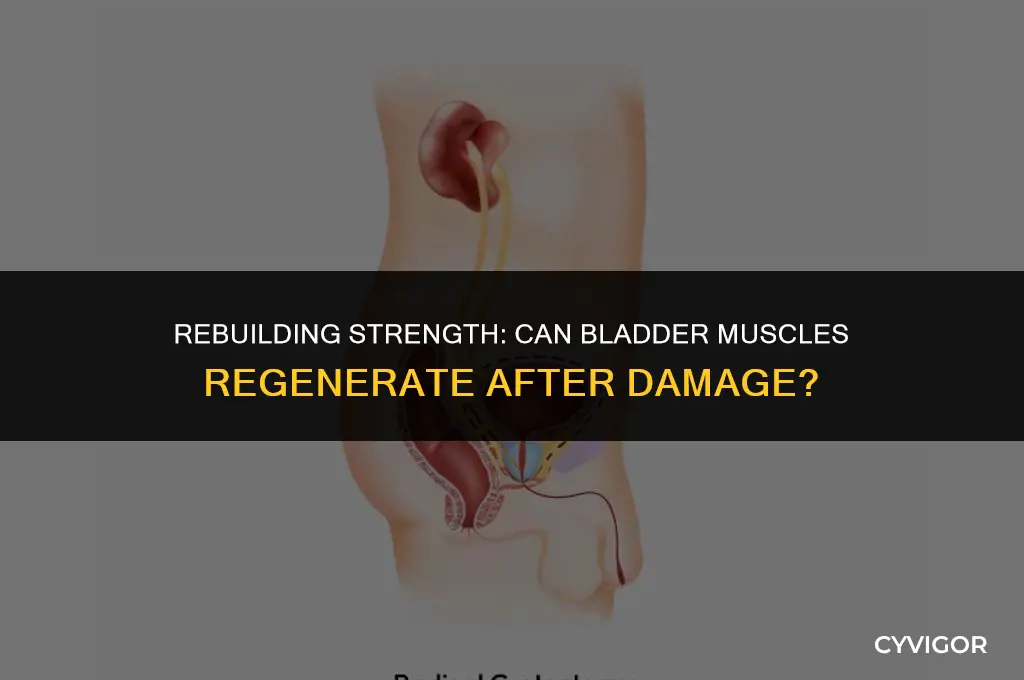 do bladder muscle grow back