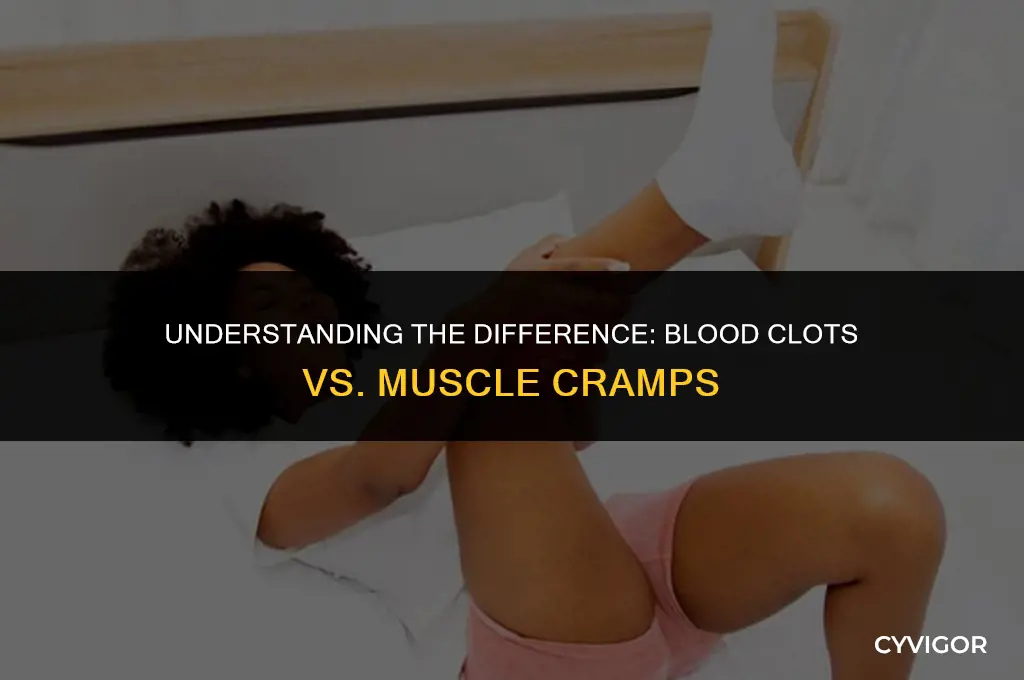 do blood clots feel like muscle cramps