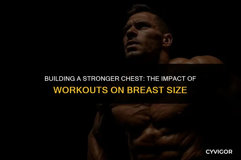do boobs get bigger chest muscle workout