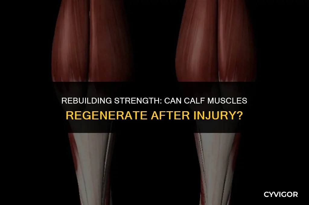do calf muscle grow back