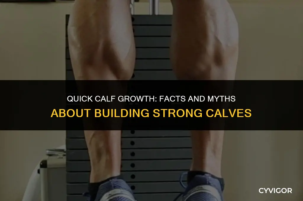 do calf muscles grow fast