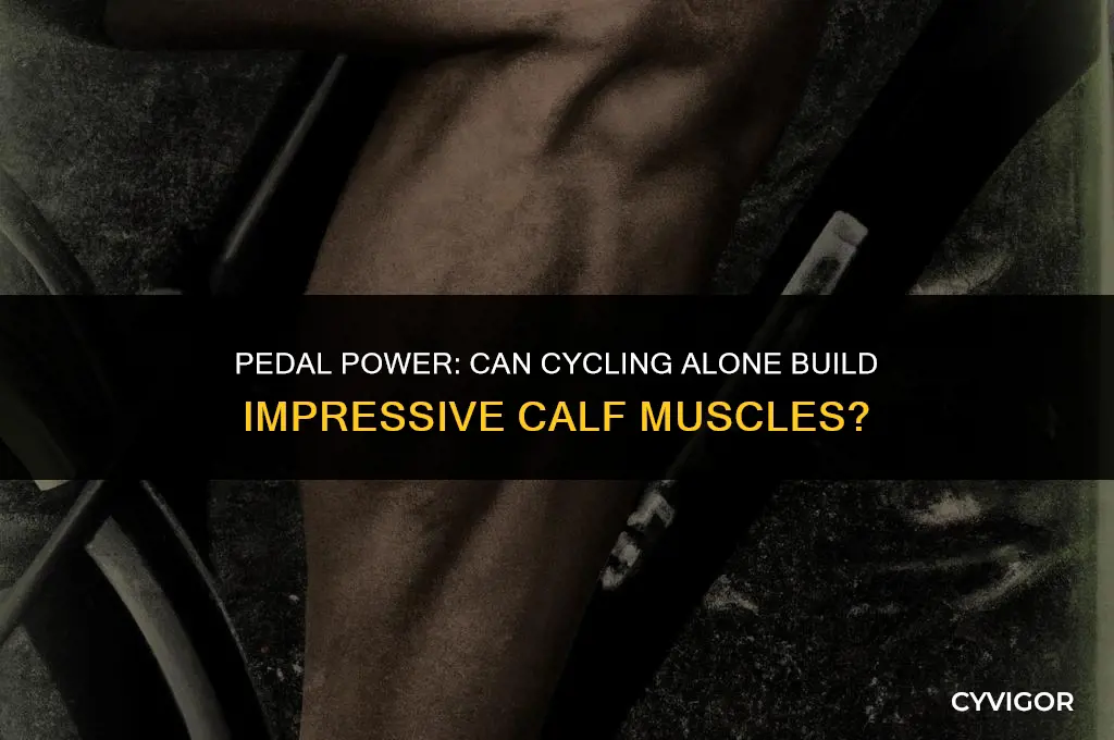 do calf muscles grow from cycling