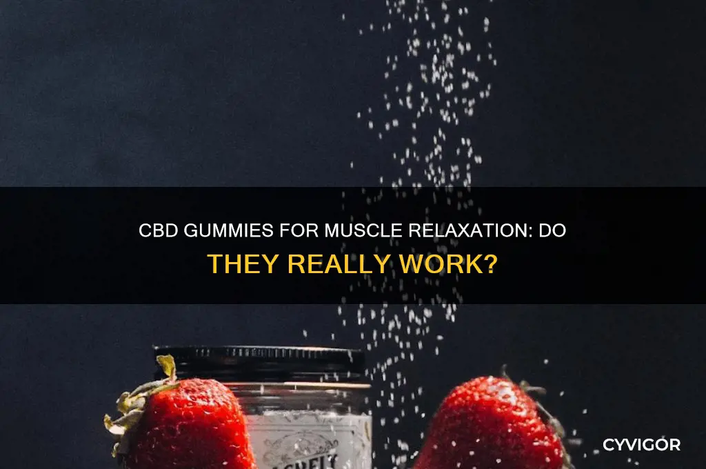 do cbd gummies relax muscles