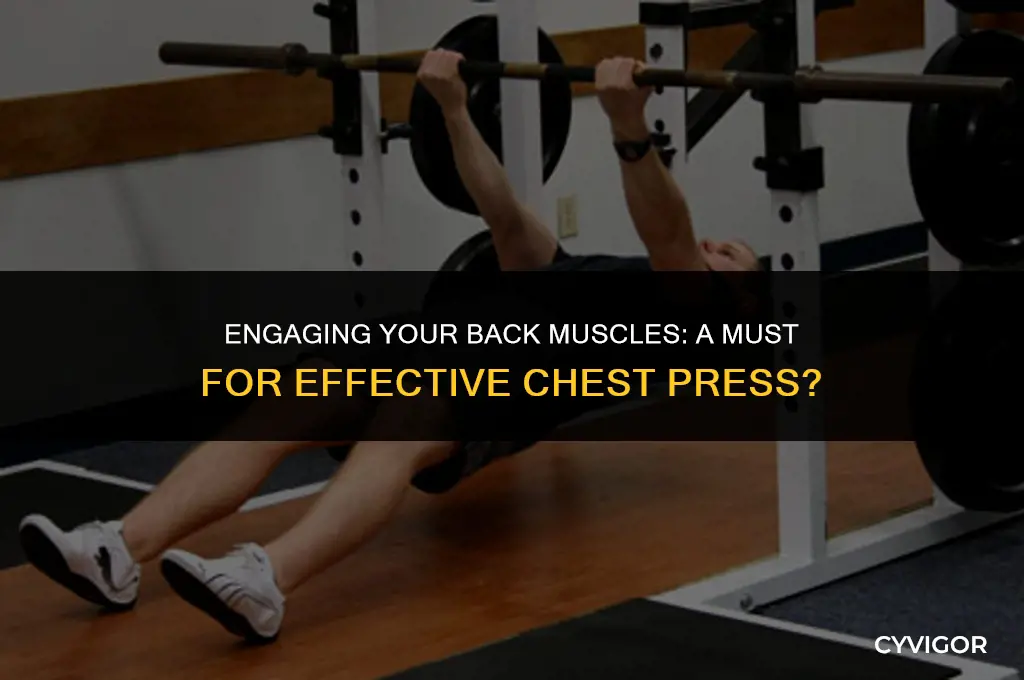 do chest press require back muscles