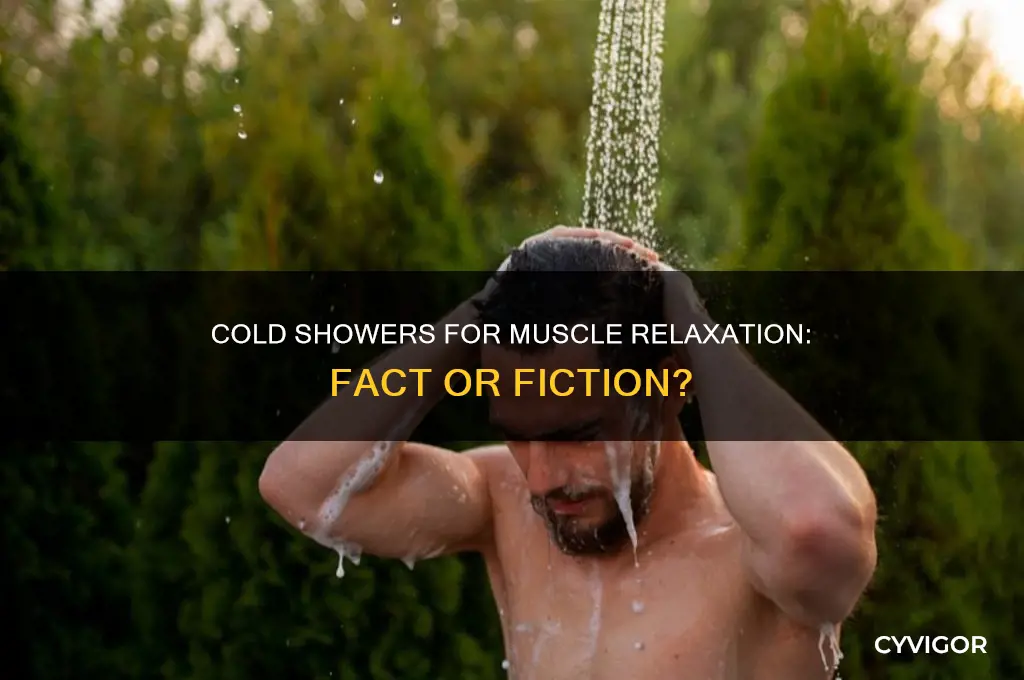 do cold showers relax muscles