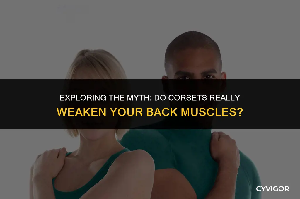 do corsets weaken back muscles