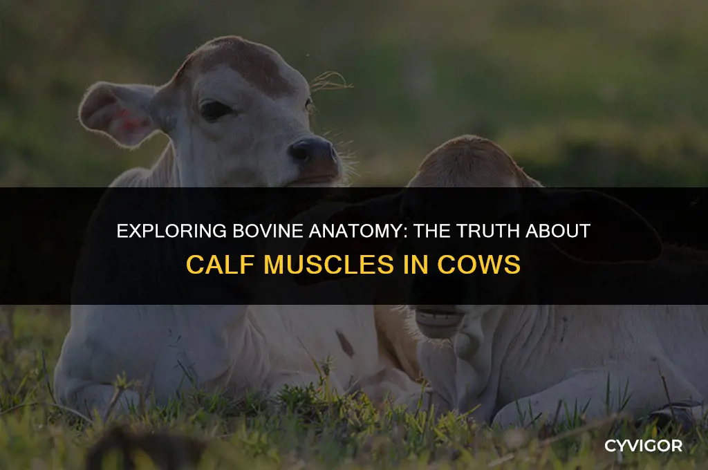 do cows have calf muscles
