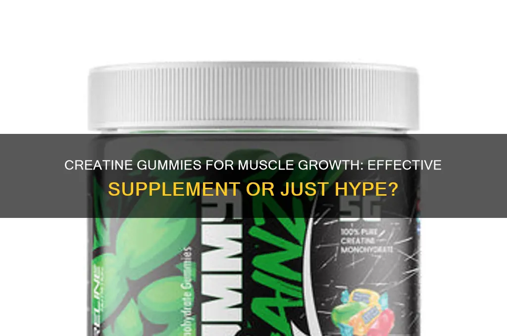 do creatine gummies work for muscle growth