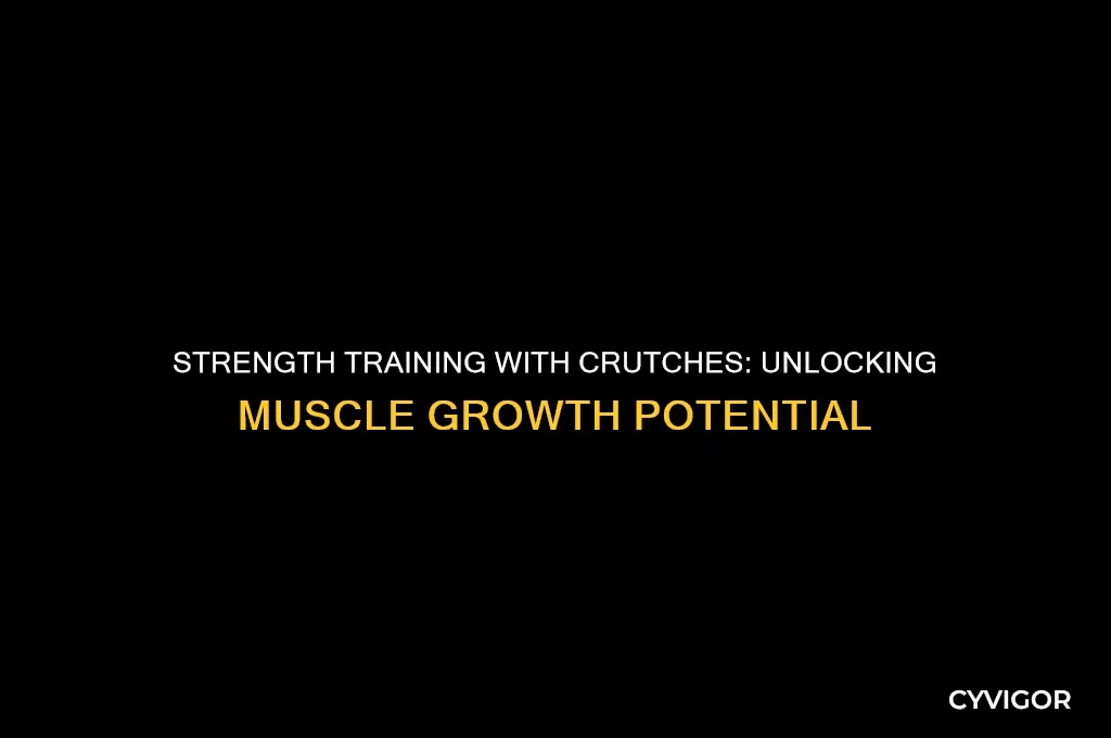 do crutches build muscle