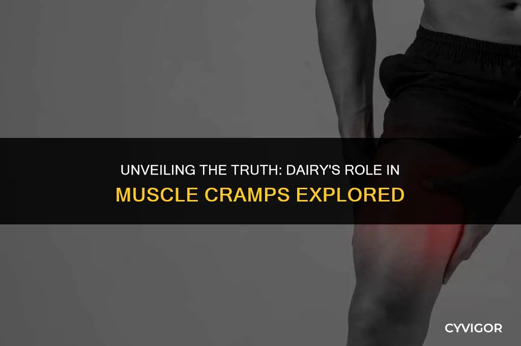 do dairy products contribute to muscle cramps