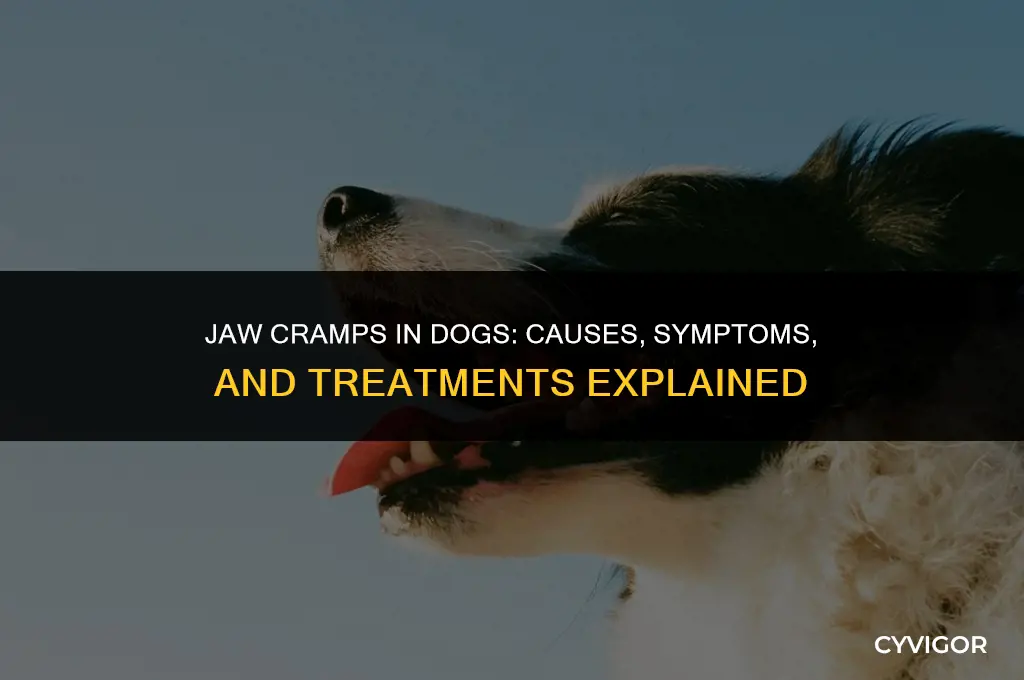do dogs get muscle cramps on the jaw
