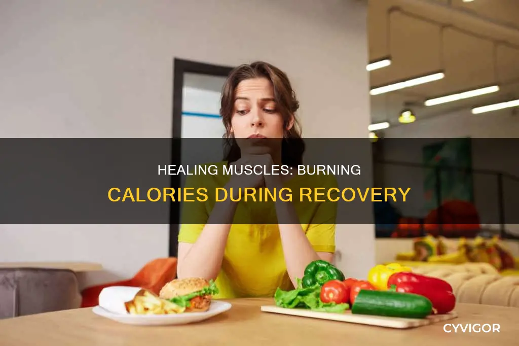 do healing muscles burn calories
