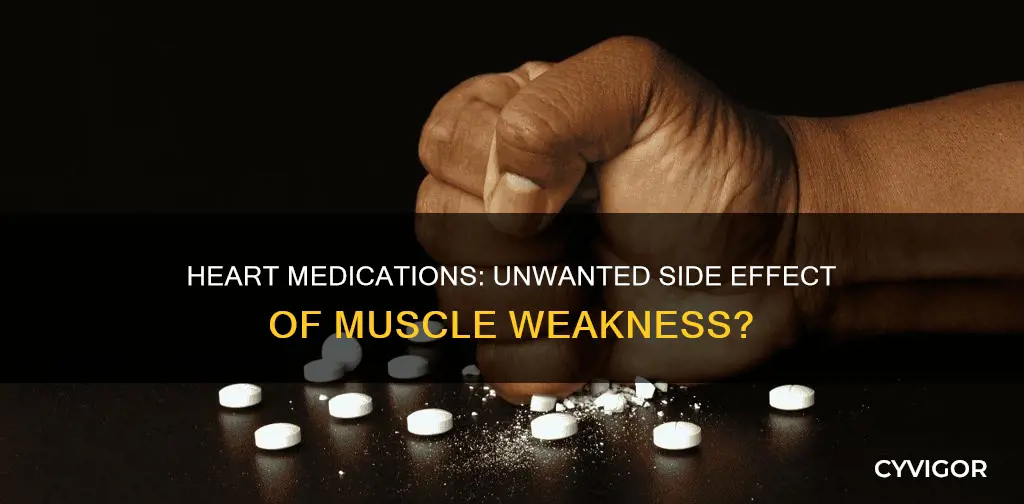 do heart medications cause muscle weakness