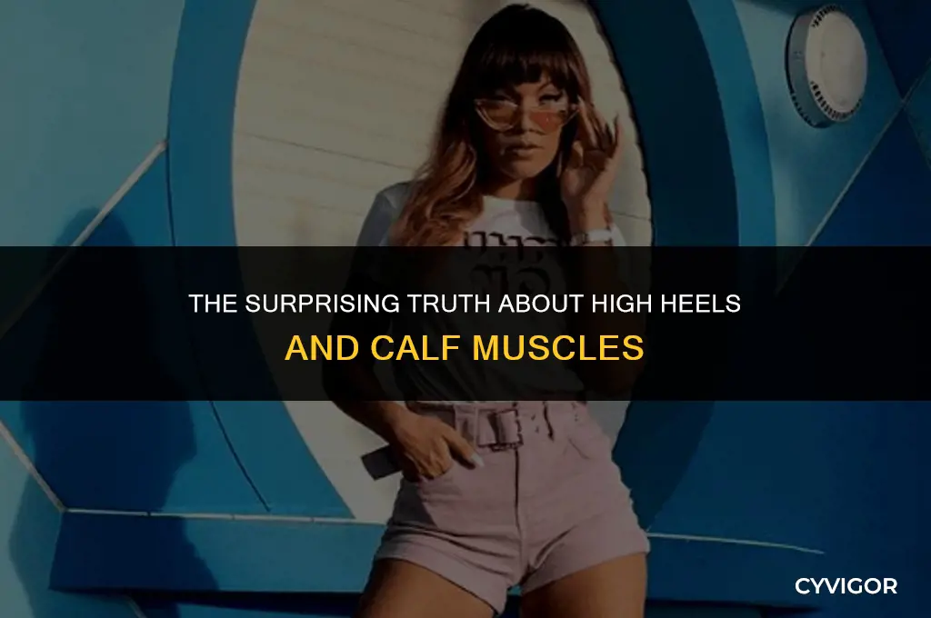 do high heels shortened calf muscles