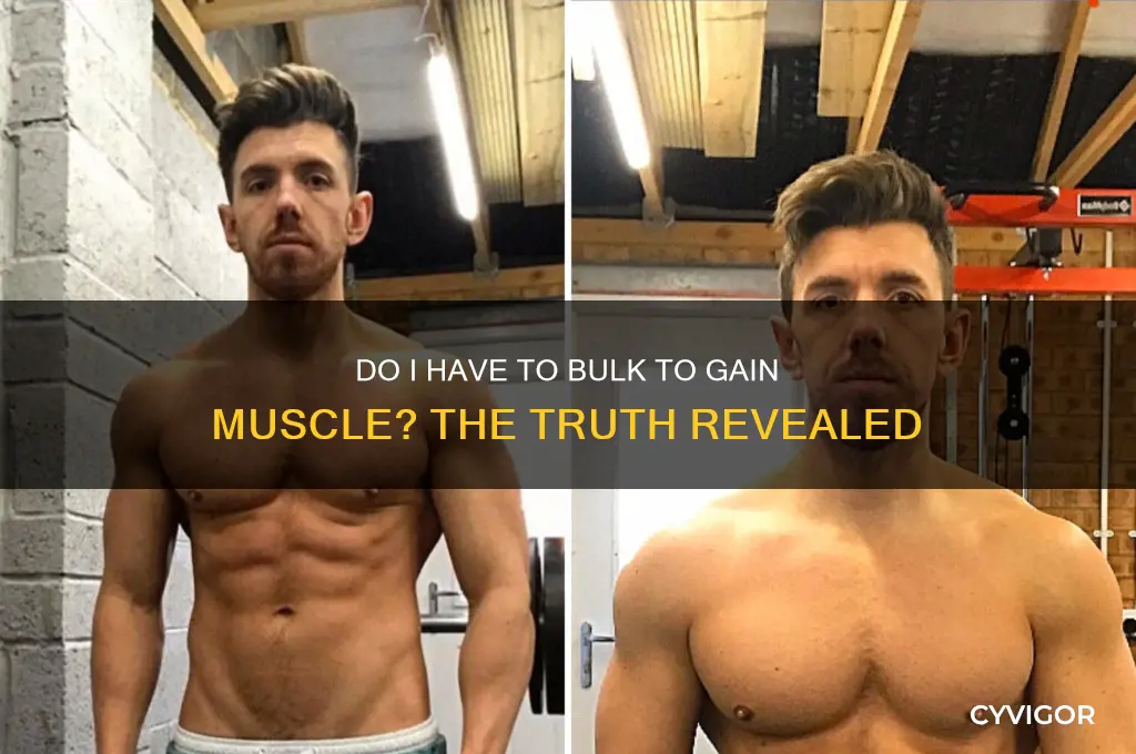 do i do i have to bulk to gain muscle
