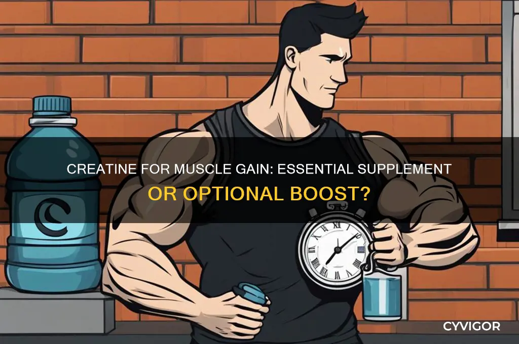 do i need creatine to gain muscle