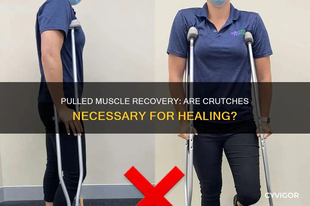 do i need crutches for a pulled muscle