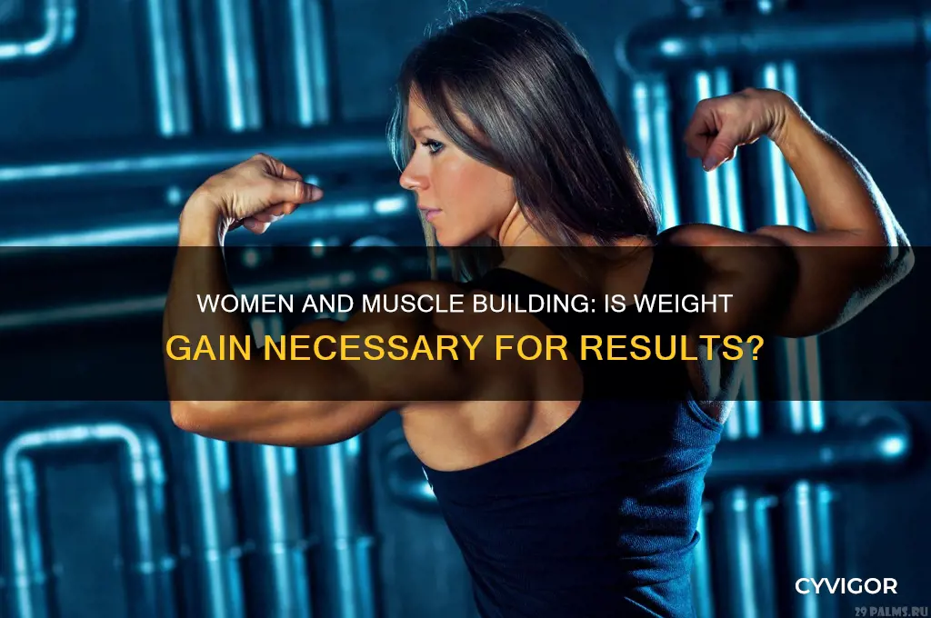 do i need to gain weight to build muscle women