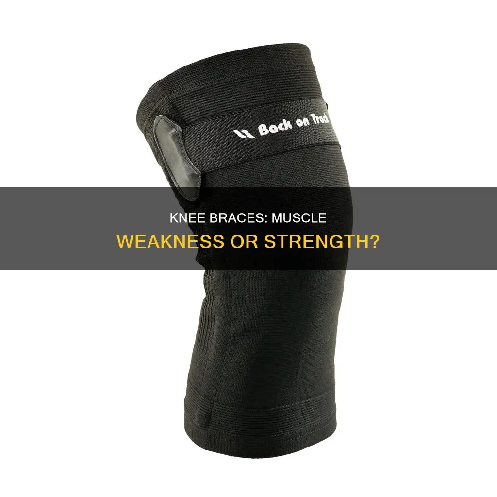 do knee braces weaken muscles