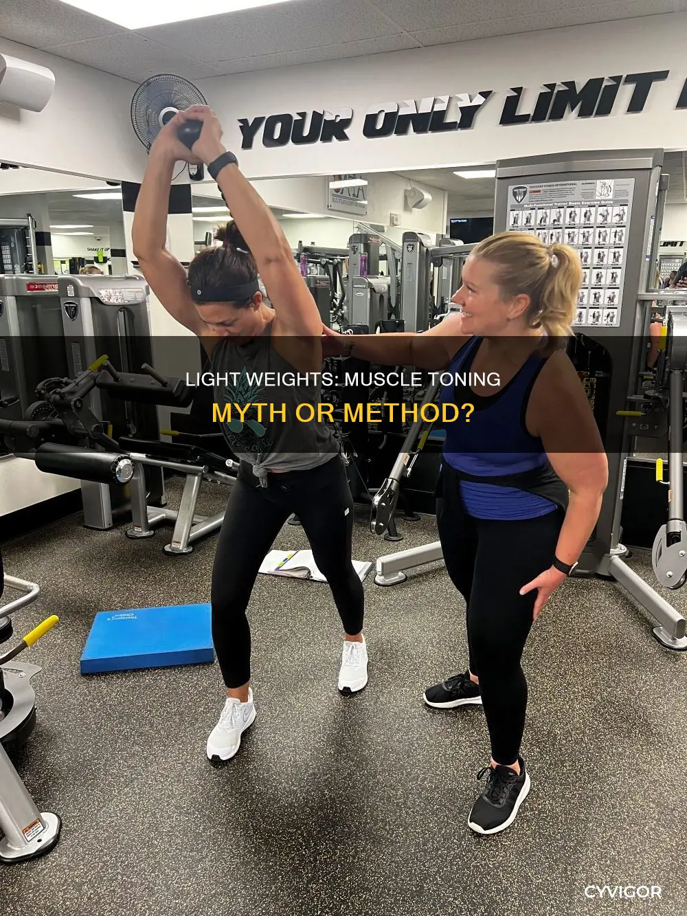 do light weights tone muscle