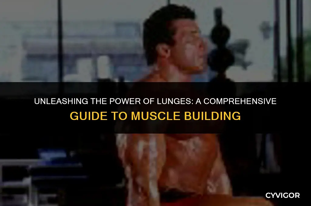 do lunges build muscle