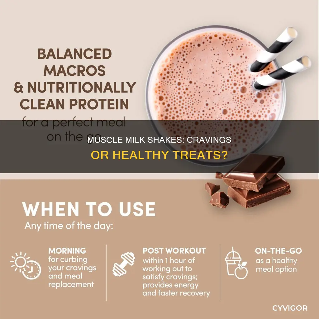 do muscle milk shakes cause cravings